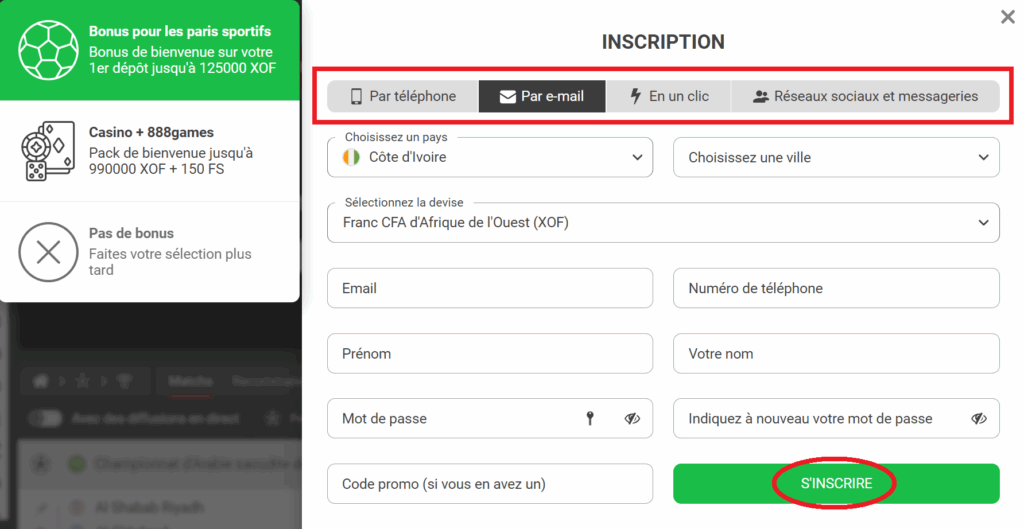 Ce que vous pouvez faire une fois que vous créez un compte 888starz
