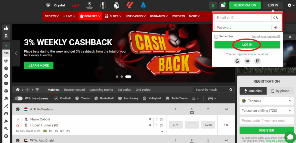 888starz Login Account
